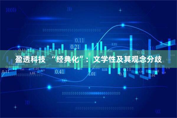 盈透科技  “经典化”：文学性及其观念分歧