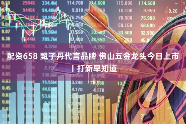 配资658 甄子丹代言品牌 佛山五金龙头今日上市丨打新早知道