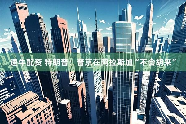 速牛配资 特朗普：普京在阿拉斯加“不会胡来”