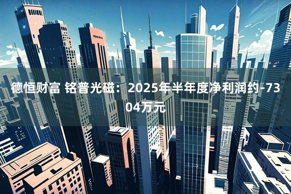 德恒财富 铭普光磁：2025年半年度净利润约-7304万元