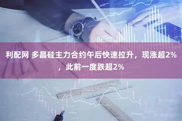 利配网 多晶硅主力合约午后快速拉升，现涨超2%，此前一度跌超2%